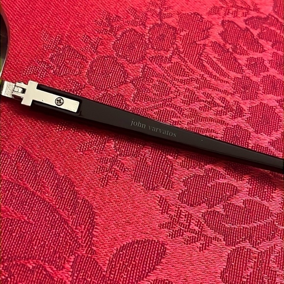 NWOT John Varvatos Square Metal Frame Rimless Sunglasses Smoky Gradient Lens - Picture 11 of 14